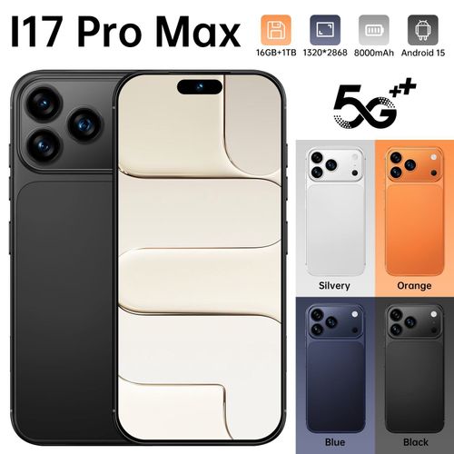 2026 New Arrival Original I17 Pro Max 5G Smartphone 16+1TB Android 15 120Hz 7.3 Display 108MP Rear Camera Deca Core 5G Phone