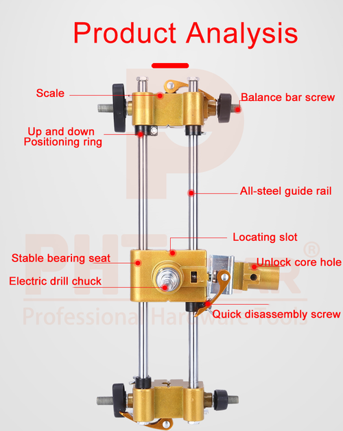 Solid Wood Door Hole Cutter Slotting Machine Woodworking Indoor Lock Installation Quick Tool Specialized Lock Complete Lock Opening Hole Tool