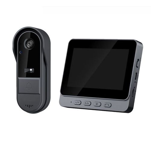 X8 Waterproof Video Doorbell with Indoor Screen, Pairing-Free Home Surveillance, Video Intercom, HD Night Vision, Snapshot Capture