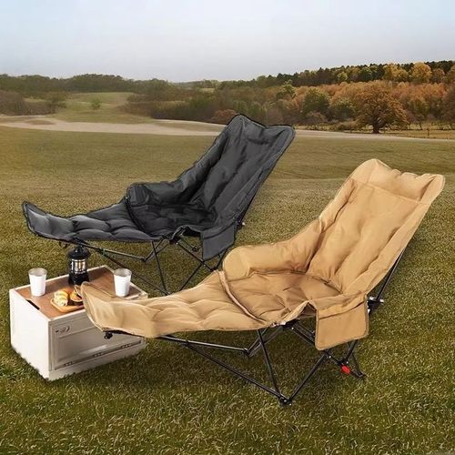 Chaise Lounge Outdoor Folding Chair Camping Chair Portable Moon Chair Adjustable Office Siesta Beach Chair Fishing Stool