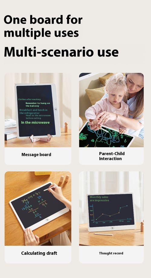 20 Inches Children's LCD Drawing Board Educational Toy Baby Drawing Board  Blackboard Home Use Student Electronic Writing Board