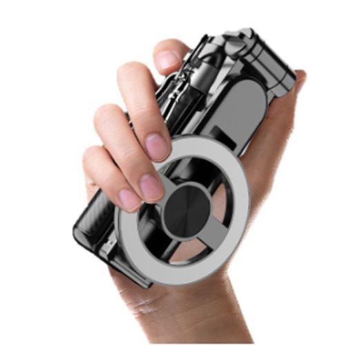 2025 New Wireless BT Folding Magnetic Cell Phone Holder with Bluetooth Camera Button Portable Mini