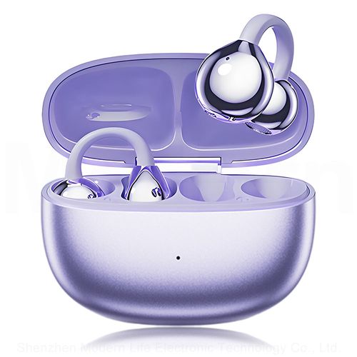 M108 Electroplated Fashion Earrings Wireless Earbuds Sports OWS Clip-on Women's Noise Cancelling Headphones