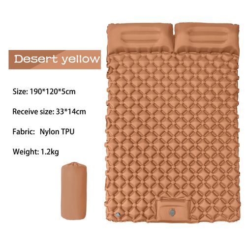 Outdoor camping travel automatic inflatable sleeping mat ultra-light inflatable camping mattress double air mattress