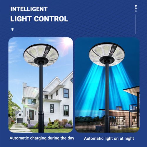 High-efficiency solar panels, polycrystalline ABS waterproof IP66 500W UFO LED solar garden lights