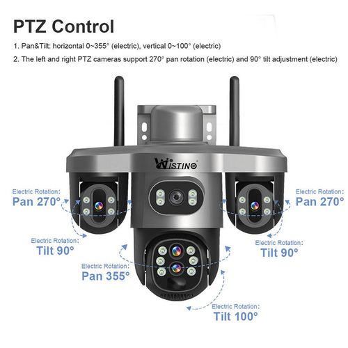 Solar-Powered Surveillance Camera, Free Data Usage, Outdoor Monitor, No Power, No Network, 360° HD, Night Vision