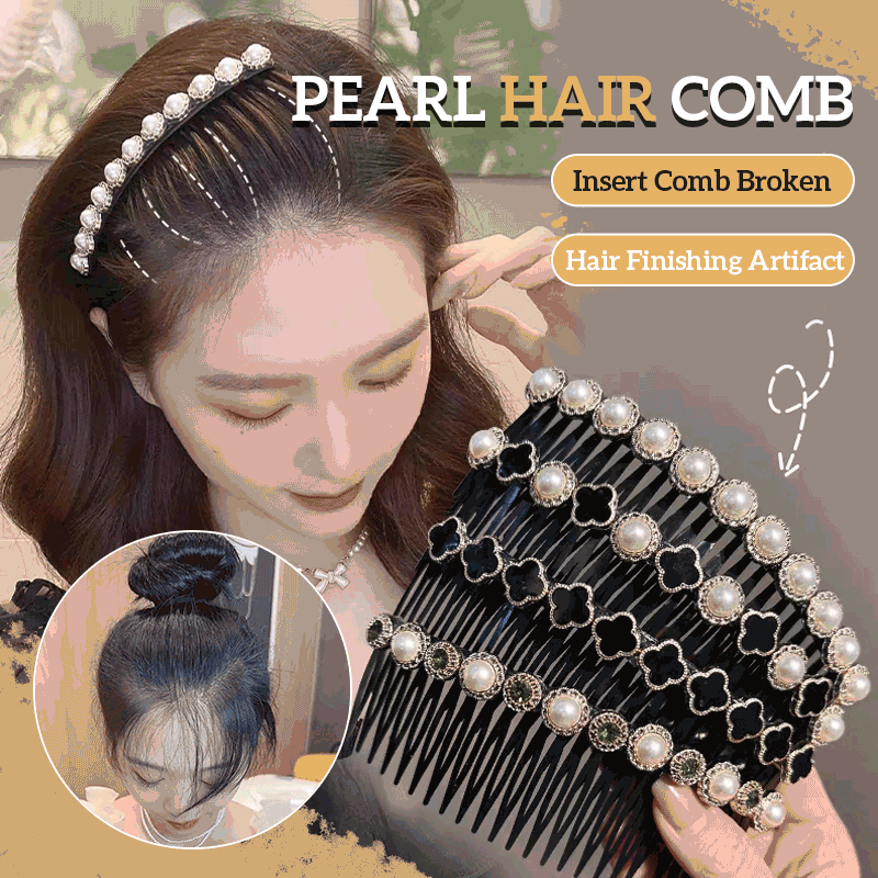 Pearl Hair Comb Insert Comb Broken Hair Finishing Artifact