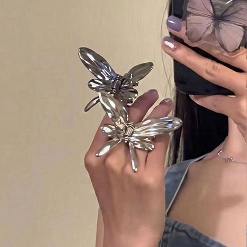 Metal Butterfly Hair Claw