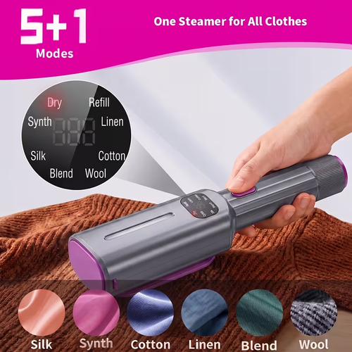 High-power Handheld Hanging Iron Portable Steam Iron with Large Capacity Water Tank Fast Atomization Stainless Steel Panel