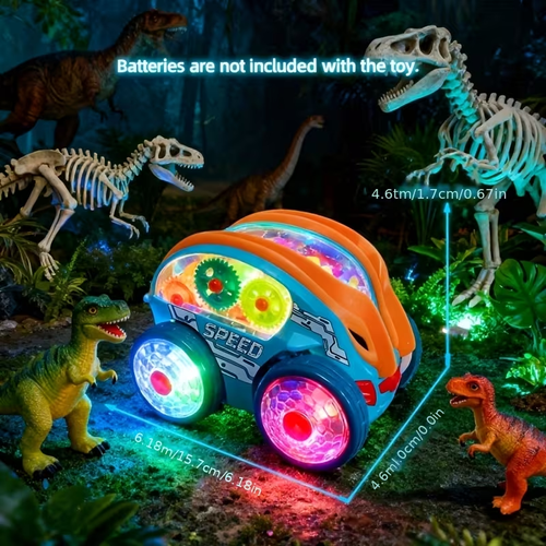 A dynamic car with a gear drive