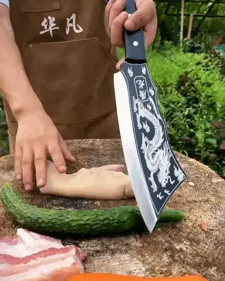 🔥🥩🍖🔪 Black Dragon Knife Japanese Titanium Steel Version
