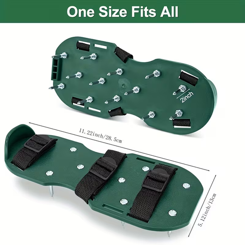 2pcs Gunite Spiked Shoes with 1.1 Inch Sharp Short Spikes, Epoxy Floor Spiked Shoes, Nail Sole Shoes for Epoxy Coating, Self-Leveling Floors, Garage Floors, And Concrete Overlay Installation