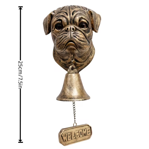 Three-dimensional Interesting Dog Welcome Doorbell, Hanging Resin Decorative Doorbell, the Bell Can Ring, a Gift for Friends Who Keep Pets, a Variety of Styles of Hanging Doorbells