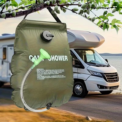 Portable Outdoor Camping Shower Bag - A Durable Outdoor Shower Device Equipped with Adjustable Hoses, Lightweight and Easy to Store, Suitable for Camping, Beaches, RVs and Courtyards