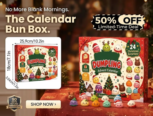 🎅 CHRISTMAS SPECIAL | 24 Days of Mini Squishies – Cute 2026 Advent Calendar with Daily Dumpling Surprises