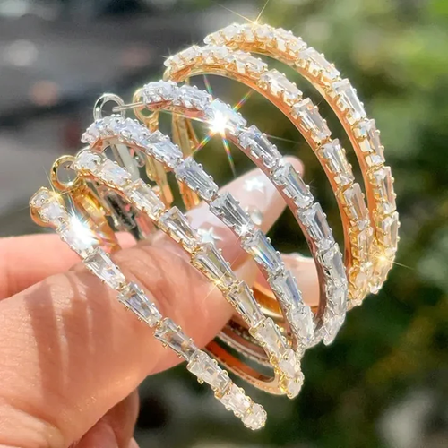 ⏳Time-Limited Special⏰Women's Sparkling Cubic Zirconia Hoop Earrings