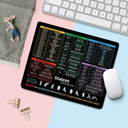 Excel Cheat Sheet Desk Mat