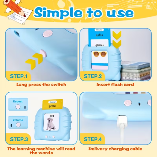 Interactive Conversation Flash Card Bilingual Card Machine