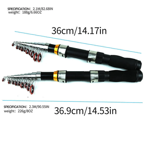 🎣 LIMITED-TIME 50% OFF 🧳 Complete Telescopic Fishing Kit — Rod, Reel, Lures & Bag