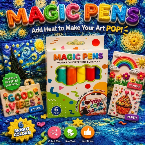 💥LAST DAY BUY 1 GET 1 FREE!!🎁🔮Magic Pen – Draw 3D with one stroke!🎄DIY Bubble Magic Drawing Pens 6