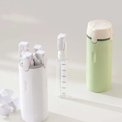 🧴 50% OFF NOW! 🎉 4-in-1 Travel Dispenser Bottles – Leak-Proof, Refillable & TSA Approved