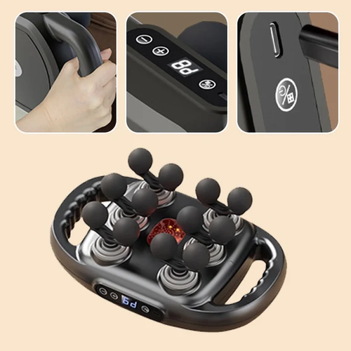 Multifunctional Automatic 12-Head Muscle Massage Gun