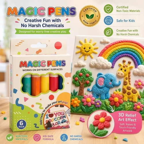 💥LAST DAY BUY 1 GET 1 FREE!!🎁🔮Magic Pen – Draw 3D with one stroke!🎄DIY Bubble Magic Drawing Pens 6