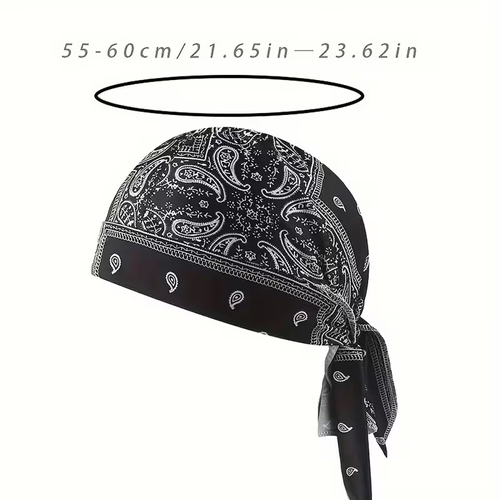 Paisley Cooling Headscarf Cap,5 pieces per pack, mixed with 5 different colors.
