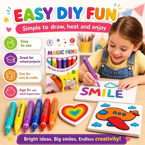 💥LAST DAY BUY 1 GET 1 FREE!!🎁🔮Magic Pen – Draw 3D with one stroke!🎄DIY Bubble Magic Drawing Pens 6