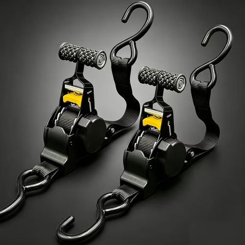 Heavy-duty Automatic Retractable Ratchet Strap-11-foot S-hook Strap With Padded Handle, Cargo Securing Strap, Working Load Limit 1, 500 Lbs, Suitable For Lorries, Freight Trailers, Motorbikes, Removals And Household Appliances