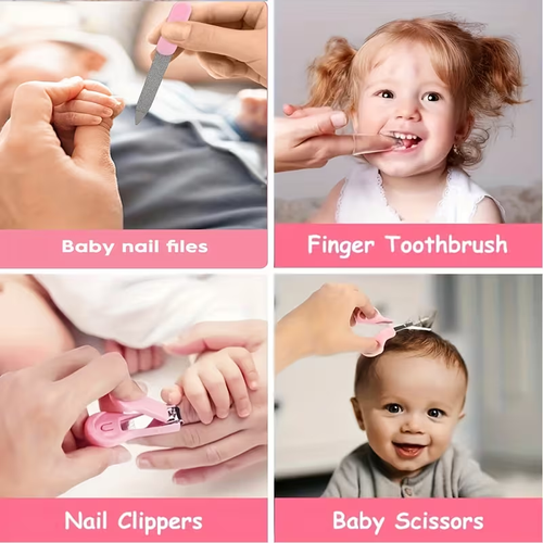 Baby Healthcare And Grooming Kit,   Baby Electric Nail Trimmer Set Newborn Nursery Health Care Set for Newborn Infant Toddlers Baby Boys Girls Kids Haircut Tools