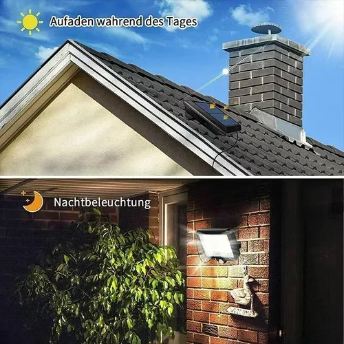 COB LED Solar Light Split Wall Lamp Waterproof Outdoor Wall Emergency Street Security for Garden Decoration Motion Sensor