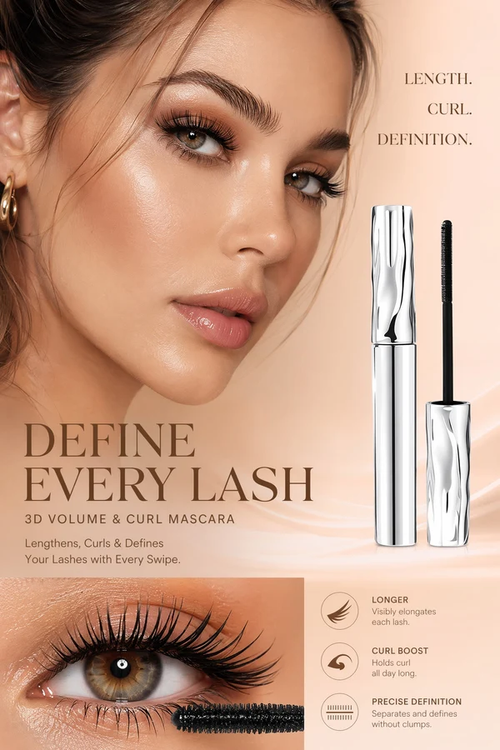 ✨Buy 1 Get 1 Free, you get 2 units!✨Ultimate Waterproof & Sweatproof Lengthening & Curling Mascara👁️ 5