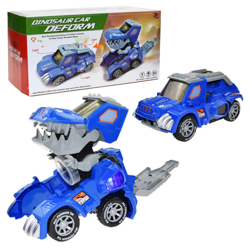 New Dinosaur Transformed Electric Toy Car General Wheeled Robot Refitting Car Children's Gift Lamp