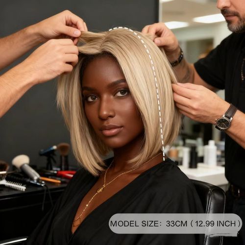 12.99 Inch Short Bob Wig with Bangs