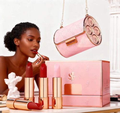 HOMPAR Mini Bag Lipstick Set  4 Matte Shades in Elegant Case