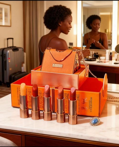 Luxury Handbag Lipstick Set  5 Rich Shades for Every Occasion