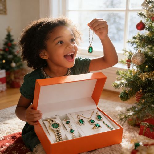 🔥⌚Women's watch set (earrings, bracelet, rhinestone necklace)🤪💖