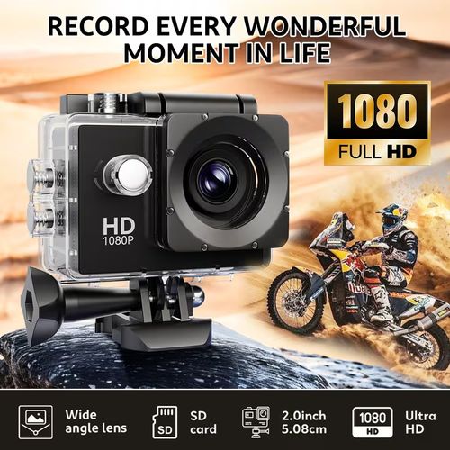 1080P🏍️💦 Waterproof Action Camera: Capture All Your Outdoor Thrills📸