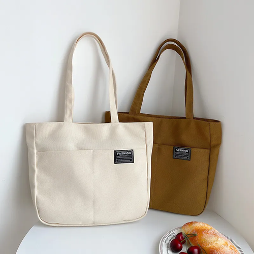 Mumu 3092 Quality Japanese Woman Simple Tote Bag With Zipper Shoulder Bags