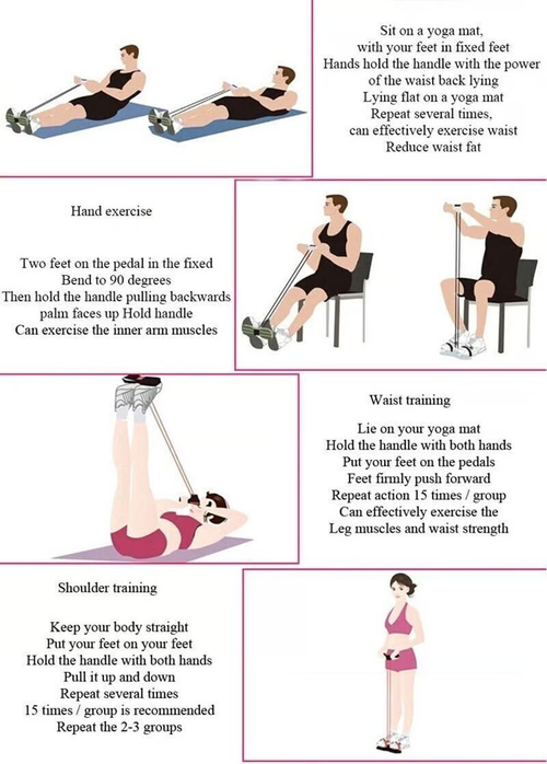 🔥Fitness Resistance Bands-4 Tube Pedal Ankle Puller