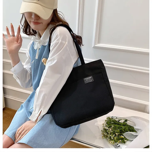 Mumu 3092 Quality Japanese Woman Simple Tote Bag With Zipper Shoulder Bags