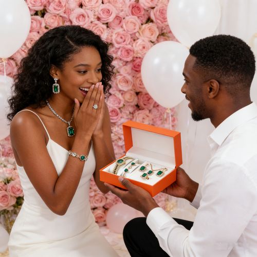 🔥⌚Women's watch set (earrings, bracelet, rhinestone necklace)🤪💖