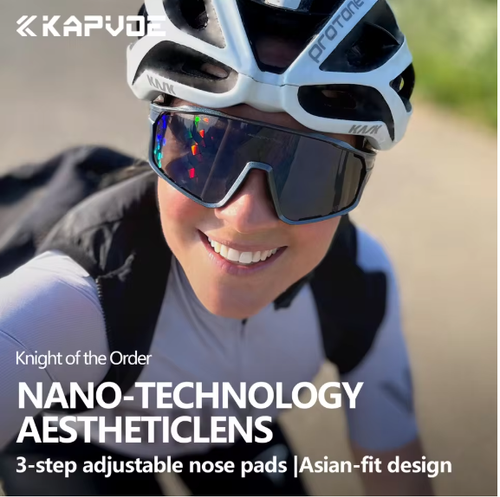 Kapvoe New Sports Nano Lenses Cycling Fashion Sunglasses Bicycle Glasses Men Women Bike Goggles Eyewear Running Hiking Driving
