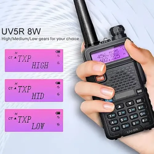 🔥UV-5R Ham Radios Long Range—8W Dual Band Rechargeable Walkie Talkie Portable Two-Way Radios 9 sales