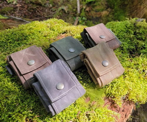 Rugged Waxed Canvas Foraging Bag