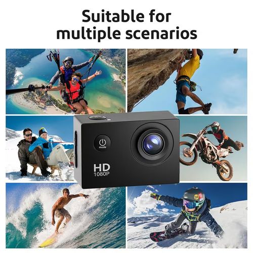 1080P🏍️💦 Waterproof Action Camera: Capture All Your Outdoor Thrills📸