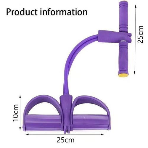 🔥Fitness Resistance Bands-4 Tube Pedal Ankle Puller