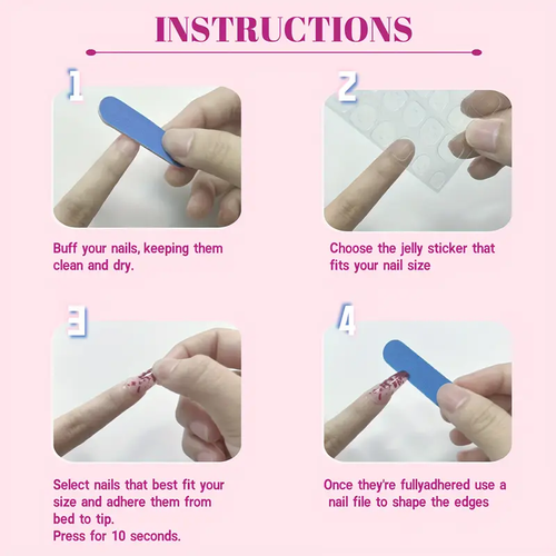 Square Press-On Nails with Heart & Bow Design - Glossy Red & White French Style Fake Nails for Women, Medium Length Reusable Artificial Nails with Tools, Perfect for Parties, Weddings, Daily Wear, Party Accessories