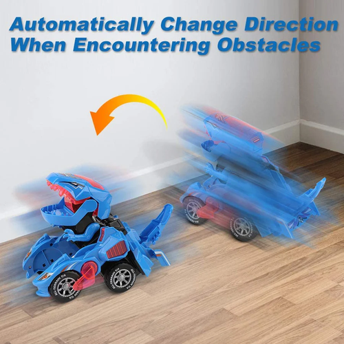 New Dinosaur Transformed Electric Toy Car General Wheeled Robot Refitting Car Children's Gift Lamp